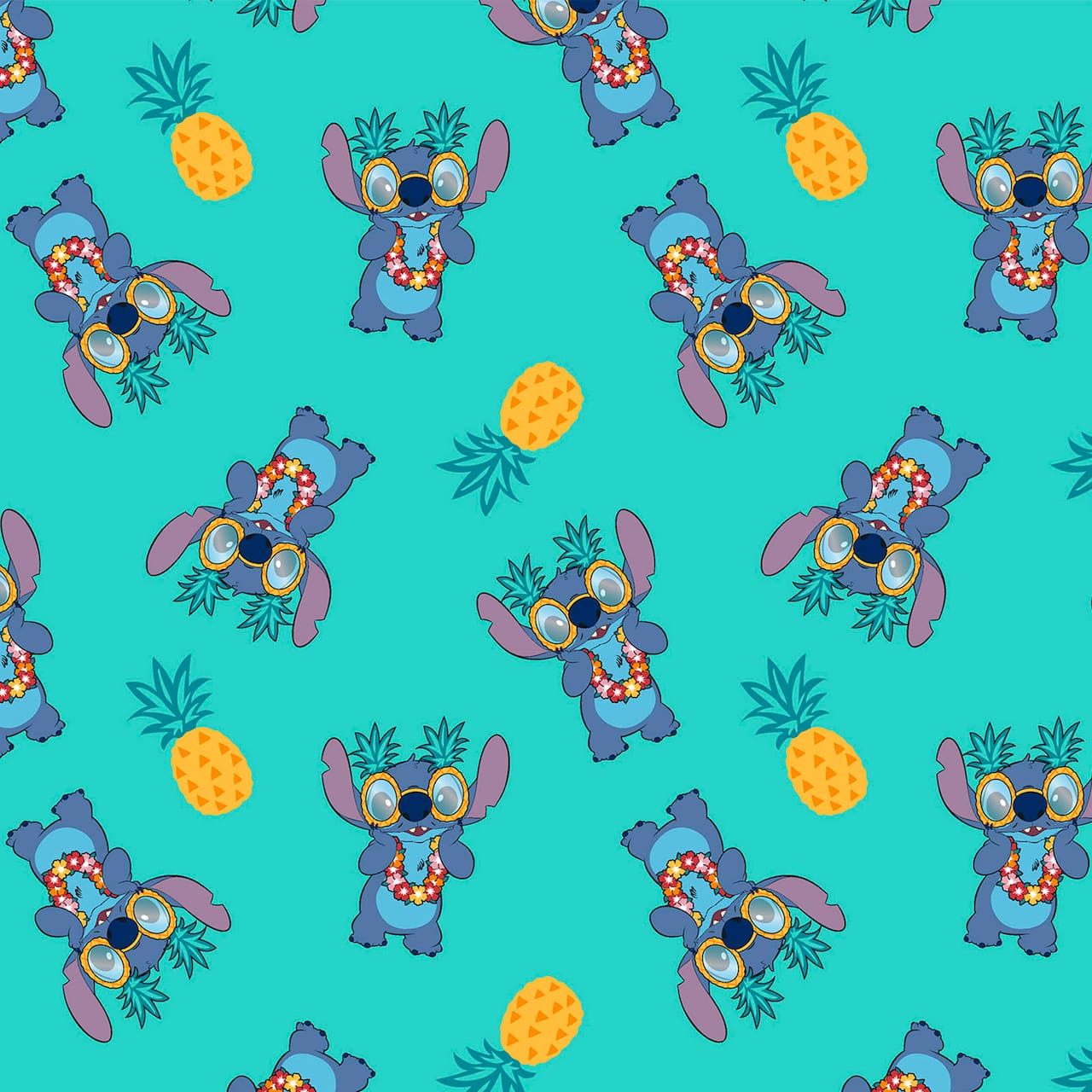 Springs Creative Lilo &#x26; Stitch Pineapple Toss Cotton Fabric
